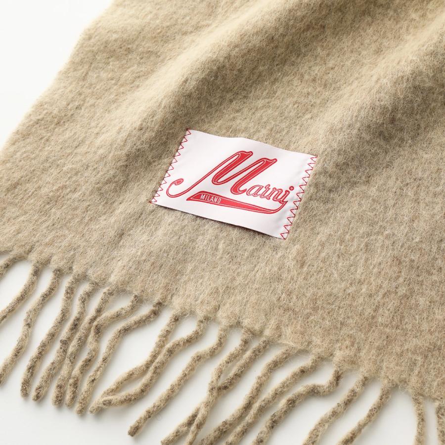 MARNI マルニ マフラー SCZC0033Q0 UAW004 メンズ ロゴラベル フリンジ  