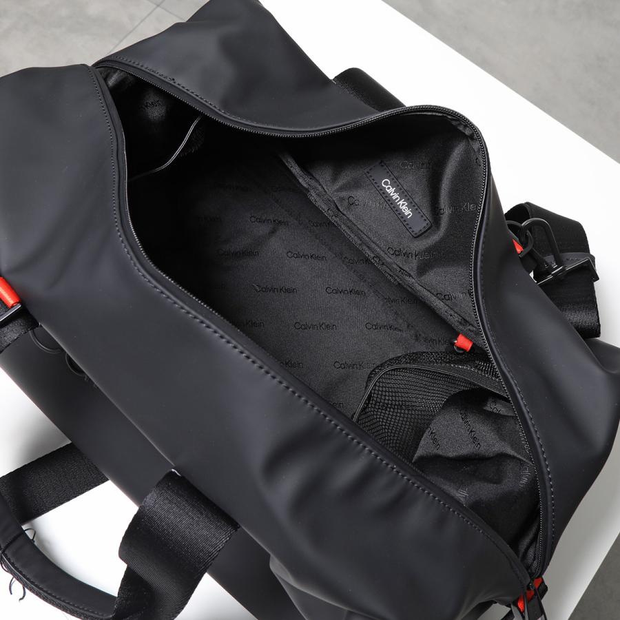 Calvin Klein カルバンクライン ボストンバッグ RUBBERIZED WEEKENDER K50K509563 メンズ ショルダーバッグ  ロゴ 鞄 BAX/Ck-Black