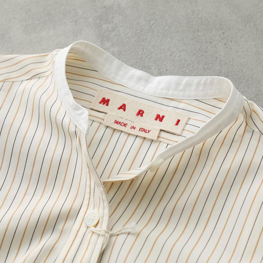 MARNI マルニ ブラウス CAMA0488QS UTC171 レディース ノーカラー 長袖 
