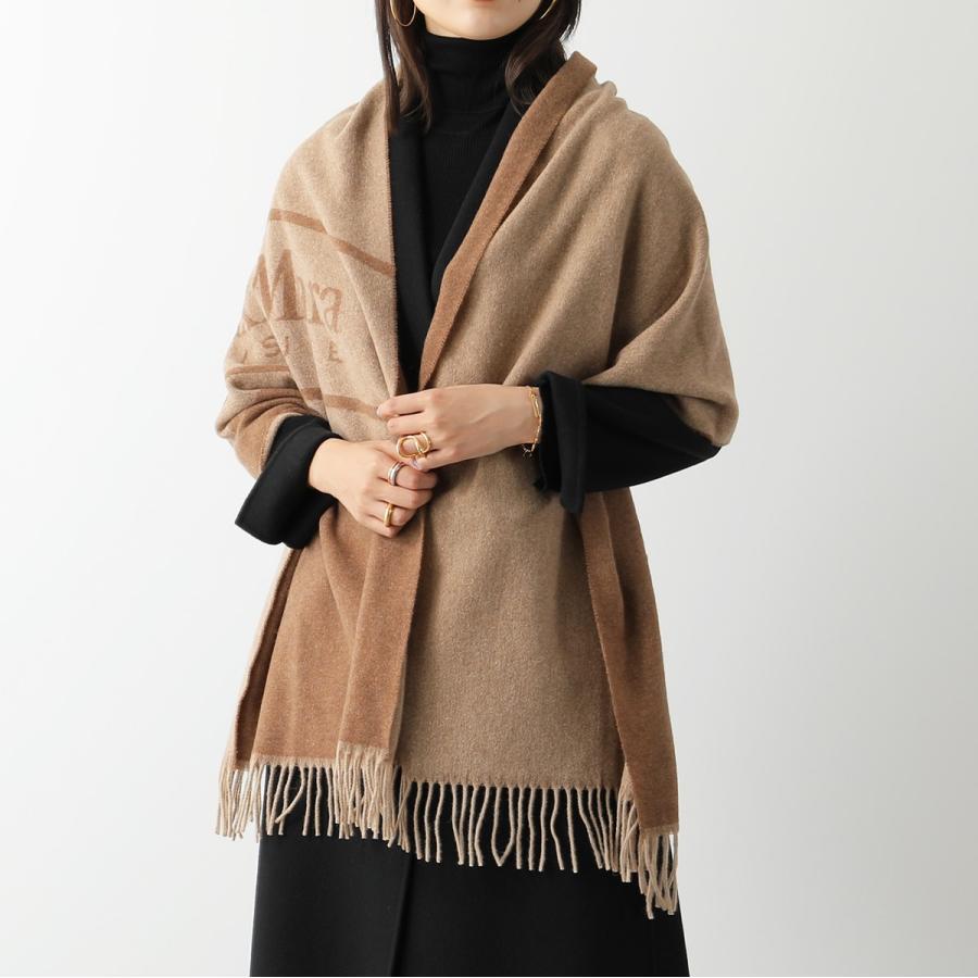 MAX MARA マックスマーラ マフラー UDENTE レディース ロゴ フリンジ 
