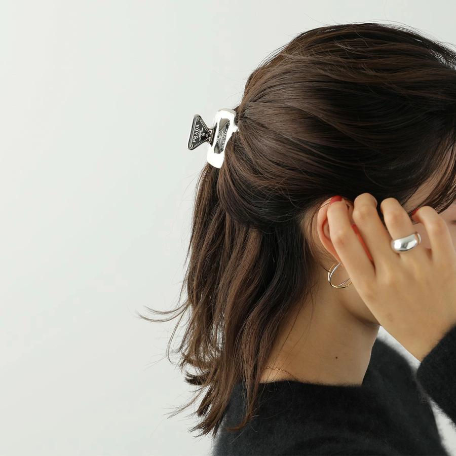PRADA（プラダ） ヘアクリップ 1IF087 2BA6 レディース メタル 三角