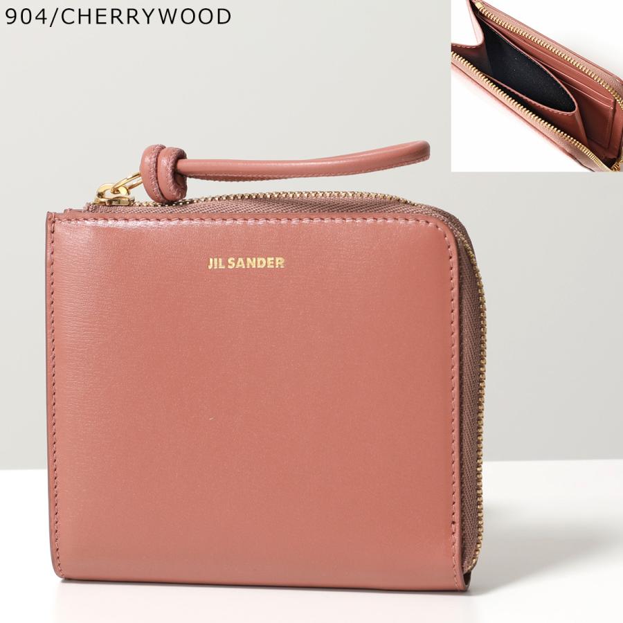 美品✨ジルサンダー ケース レザー クロコ型押し 黒 L字 タングル JIL SANDER（ジルサンダー） コインケース Giro Key Pouch ジロ