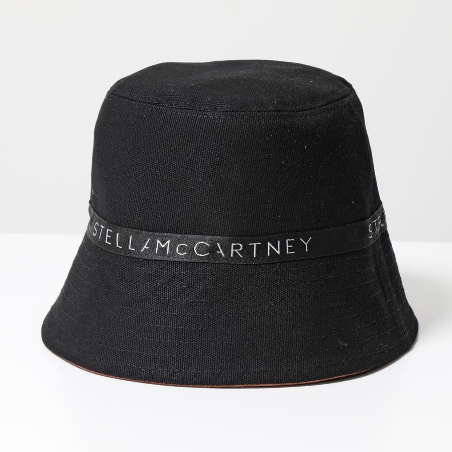 STELLA McCARTNEY ステラマッカートニー バケットハット 900453 WP0113 レディース リバーシブル ロゴ刺繍 コットン 帽子 2312/COGNAC/BLACK STELLA McCARTNEY ステラマッカートニー バケットハット WP0113 レディース リバーシブル ロゴ刺繍 コットン 帽子 2312/COGNAC/BLACK