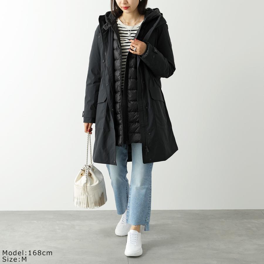 WOOLRICH ウールリッチ ダウンジャケット LONG MILITARY 3IN1 PARKA ロングミリタリーパーカ WWOU0931FR UT3339 レディース インナーダウン付き 100/BLACK｜s-musee｜03