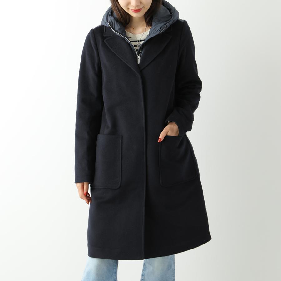 WOOLRICH ウールリッチ ダウンコート KUNA PARKA クナ WWOU0704FR UT2705 レディース フード付き 異素材切替 チェスターコート ロング丈 カラー2色｜s-musee｜08