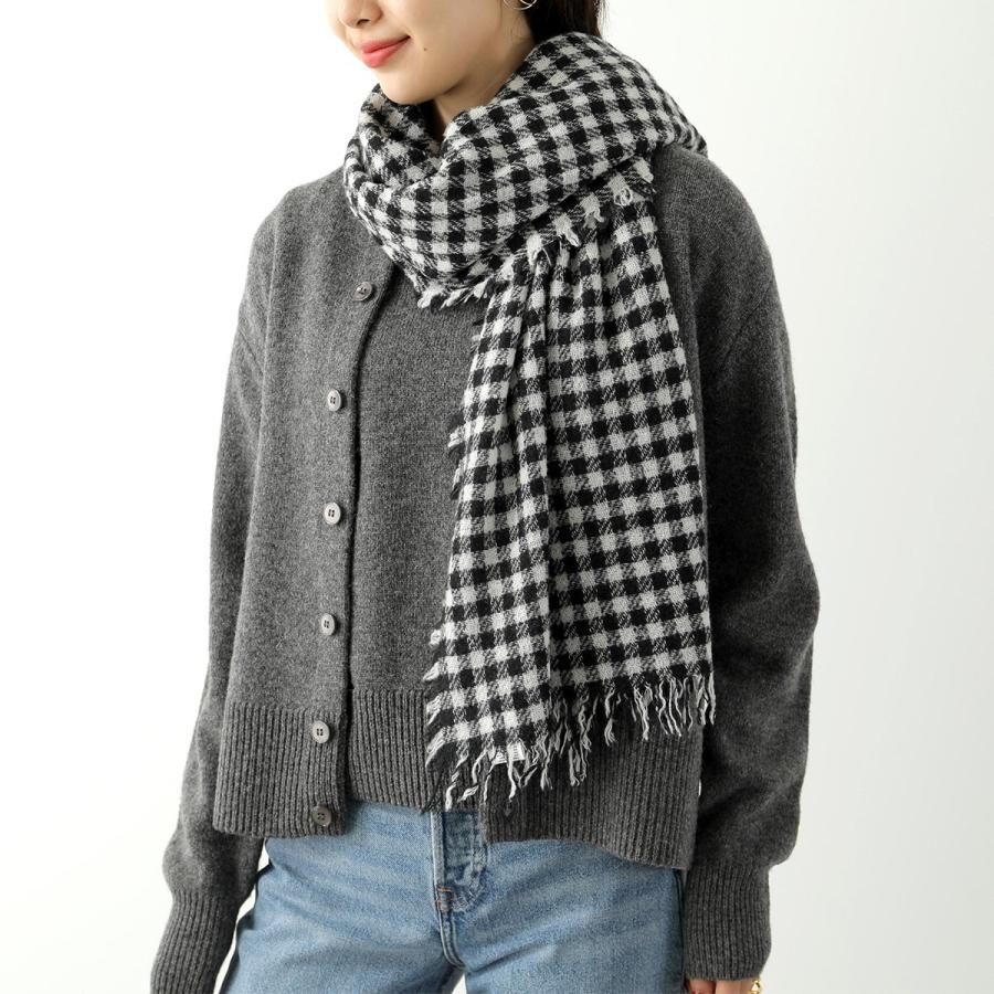 Faliero Sarti ファリエロサルティ フリンジ ストール チェック Faliero Sarti ファリエロサルティ フリンジ ストール チェック