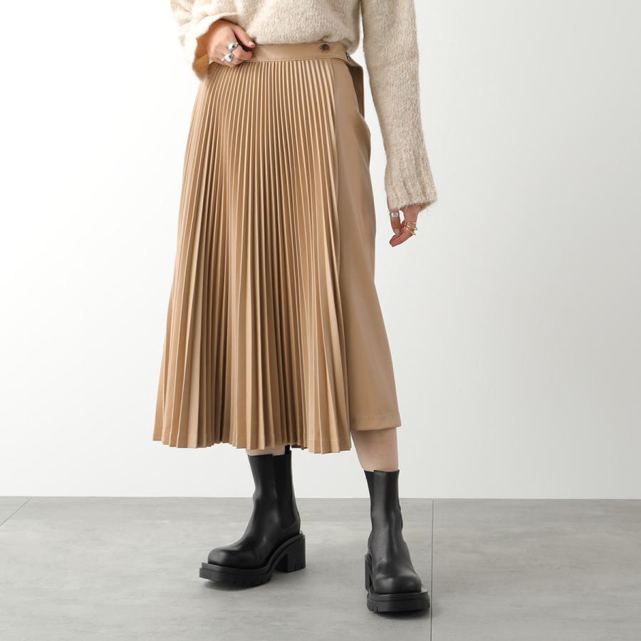 3.1 フィリップリム ベルト付き デニム スカート 茶 BROWN 2 3.1 フィリップリム ベルト付き デニム スカート 茶 BROWN 2