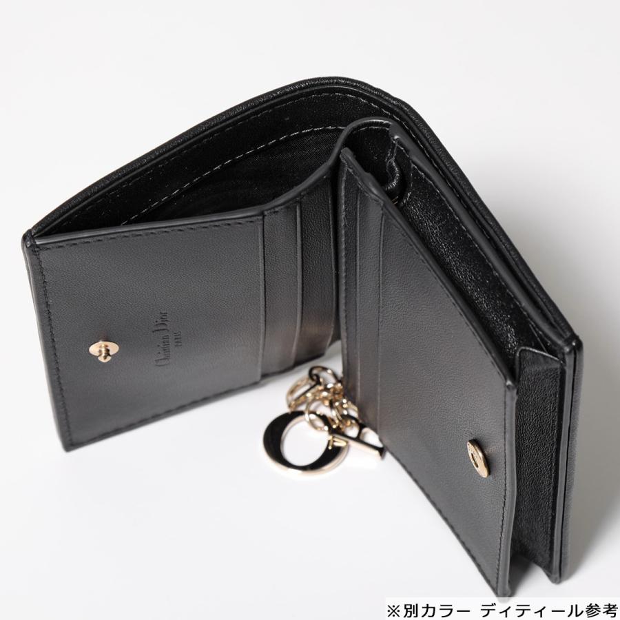 Christian Dior ディオール 二つ折り財布 LADY DIOR MINI WALLET Christian Dior ディオール 二つ折り財布 LADY DIOR MINI WALLET