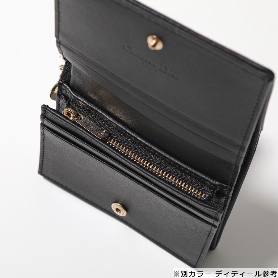 Christian Dior ディオール 二つ折り財布 LADY DIOR MINI WALLET Christian Dior ディオール 二つ折り財布 LADY DIOR MINI WALLET