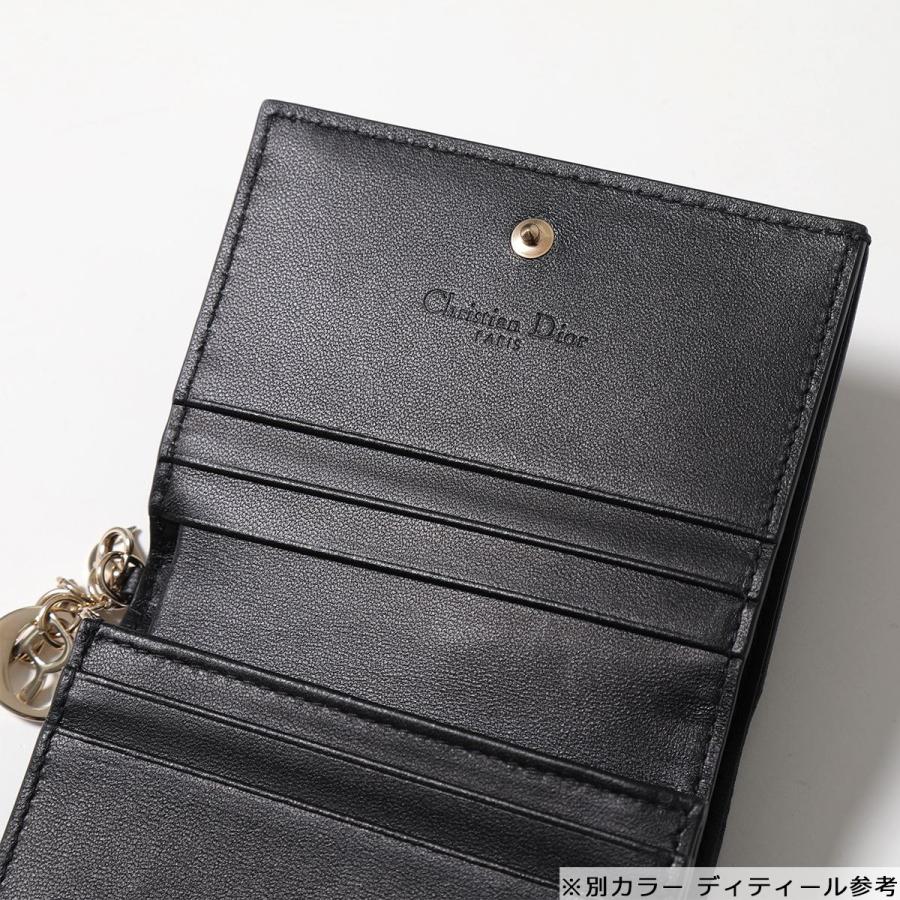 Christian Dior ディオール 二つ折り財布 LADY DIOR MINI WALLET Christian Dior ディオール 二つ折り財布 LADY DIOR MINI WALLET