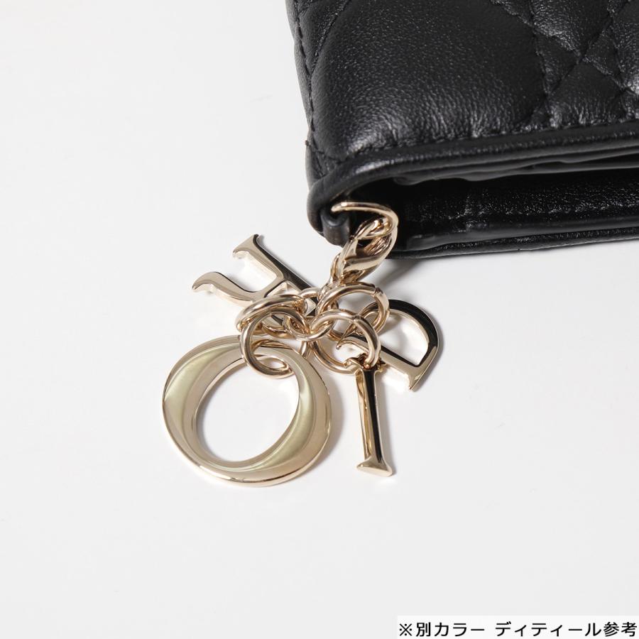 Christian Dior ディオール 二つ折り財布 LADY DIOR MINI WALLET Christian Dior ディオール 二つ折り財布 LADY DIOR MINI WALLET