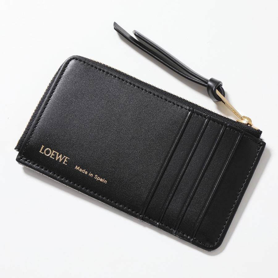 LOEWE ロエベ フラグメントケース JACQUARD COIN CARDHOLDER C604Z40X02 レディース キャンバス×レザー  コインケース カードケース アナグラム 5938