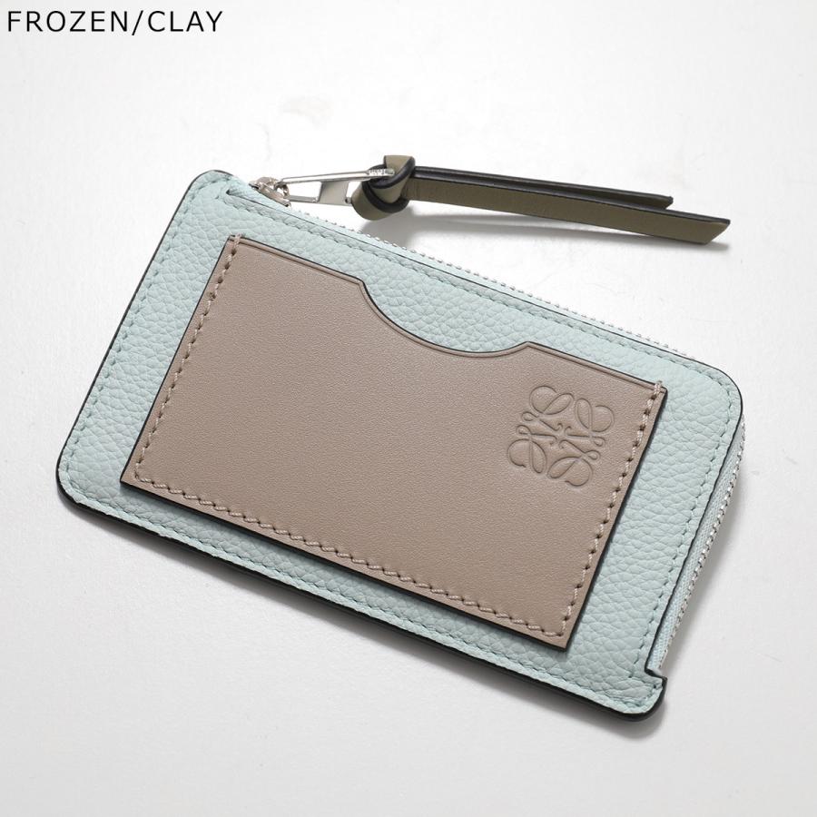 LOEWE レザー ケース 水色 LOEWE ロエベ カードケース TARJETERO MONEDERO C660Z40X04