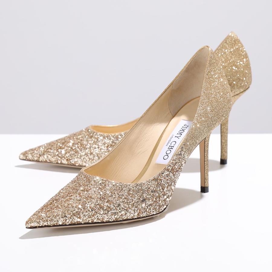 Jimmy Choo ジミーチュウ パンプス LOVE 85 VKG TIT VLD レディース グリッターラメ ポインテッドトゥ ハイヒール  ピンヒール 8.5cmヒール 靴 カラー3色