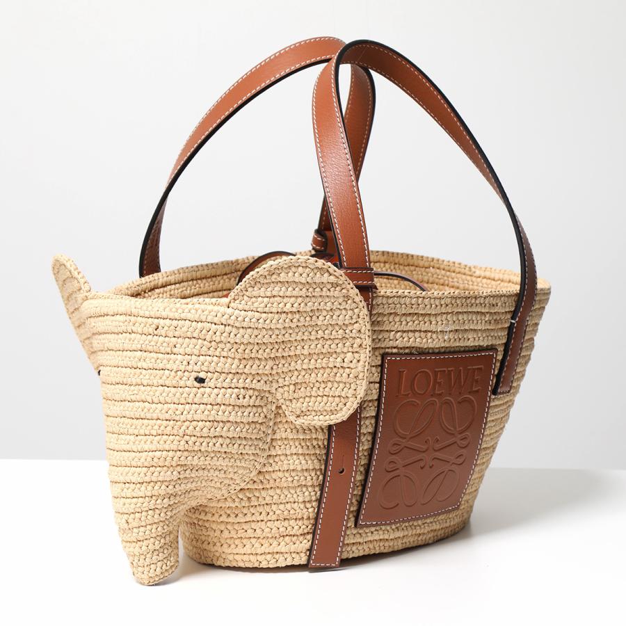 LOEWE ロエベ かごバッグ ELEPHANT BASKET S A546T37X01 レディース エレファント バスケット アナグラム ハンドバッグ ロゴ 鞄 2435/NATURAL-TAN｜s-musee｜08