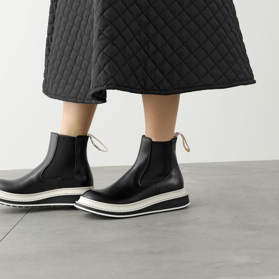 LOEWE ロエベ ショートブーツ CHELSEA BOOT L815S05X12 レディース レザー チェルシー サイドゴア アンクルブーツ ロゴ  靴 1100/BLACK