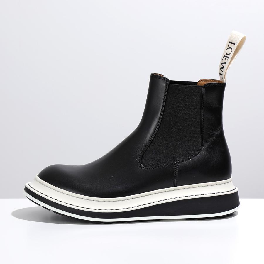 LOEWE ロエベ ショートブーツ CHELSEA BOOT L815S05X12 レディース レザー チェルシー サイドゴア アンクルブーツ ロゴ 靴 1100/BLACK｜s-musee｜07