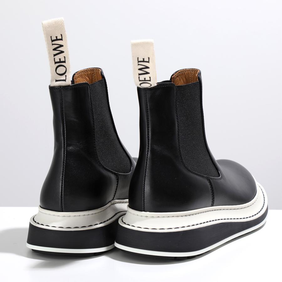 LOEWE ロエベ ショートブーツ CHELSEA BOOT L815S05X12 レディース レザー チェルシー サイドゴア アンクルブーツ ロゴ 靴 1100/BLACK｜s-musee｜08