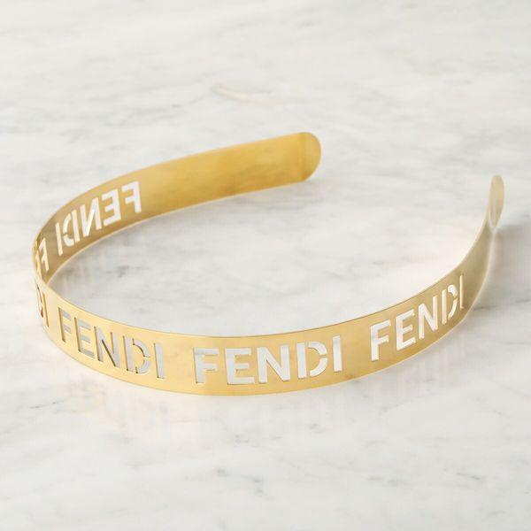 FENDI（フェンディ） ヘアバンド 8AH080 B08 レディース メタル ロゴ