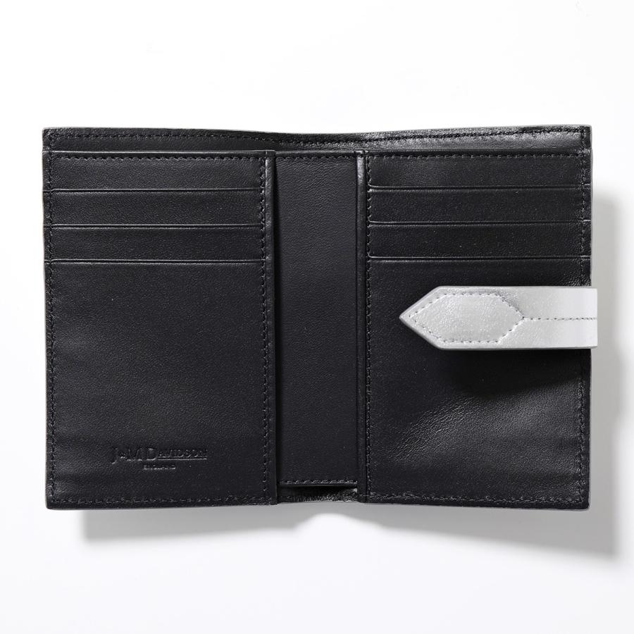 【新品】J&M DAVIDSON ブラックレザー二つ折り財布,カードケース J&M Davidson（J＆Mデヴィッドソン） 二つ折り財布 BI-FOLD WALLET