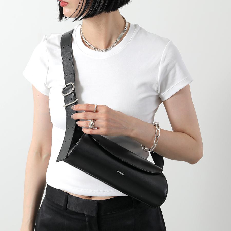 JIL SANDER ジルサンダー　カンノーロ　スモール　バッグ　シルバー金具 JIL SANDER（ジルサンダー） ハンドバッグ CANNOLO SM カンノーロ