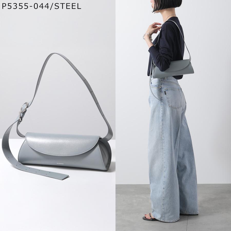Jil Sander ジルサンダーCannolo スモール本当シルバー伊勢丹 JIL SANDER（ジルサンダー） ハンドバッグ CANNOLO SM カンノーロ