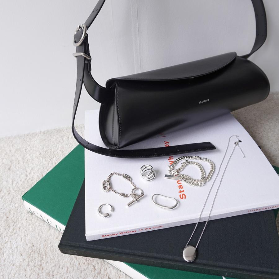 JIL SANDER ジルサンダー　カンノーロ　スモール　バッグ　シルバー金具 JIL SANDER（ジルサンダー） ハンドバッグ CANNOLO SM カンノーロ