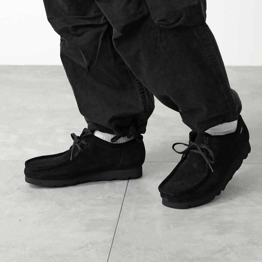 Clarks ブラック モカシン 靴 替え紐あり】Clarks(クラークス) ワラビーゴアテックス WallabeeGTX