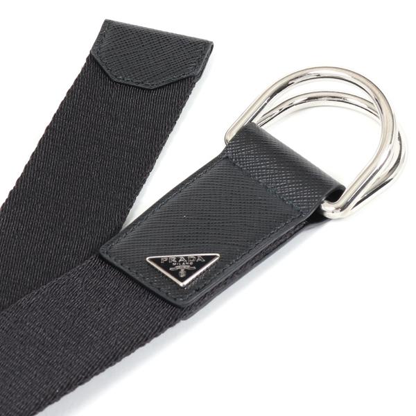 PRADA プラダ ベルト 2CN028 2DMN レディース ナイロン トライアングルロゴ F0002/NEROの画像