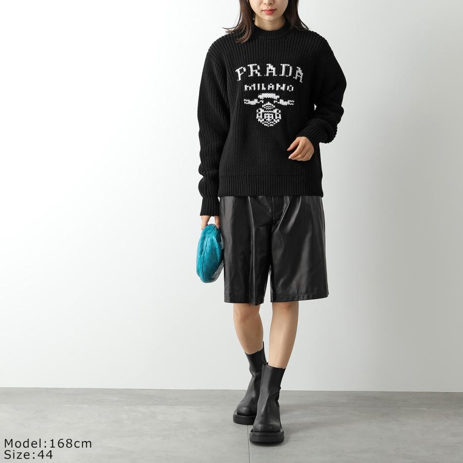 PRADA プラダ ショーツ UPP224 1WDV レディース レザー ハーフパンツ