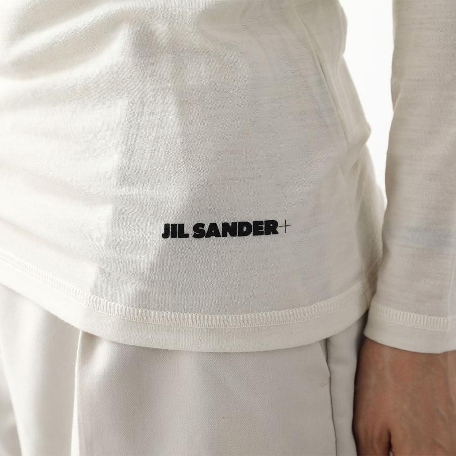 JIL SANDER / 長袖Tシャツ/S/ポリエステル/WHT/無地/J40GC0022 JIL SANDER（ジルサンダー） JIL SANDER+ プラス カットソー J40GC0022