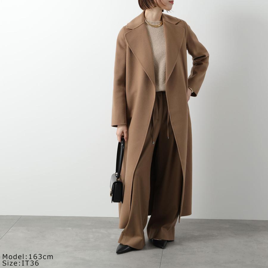 極美品⭐️エスマックスマーラ ベルテッドロングコート ピュアニューウール L S MAXMARA（エスマックスマーラ） エス マックスマーラ ロングコート