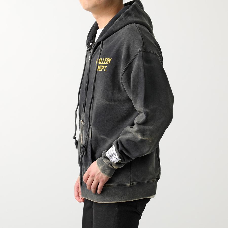 GALLERY DEPT ギャラリーデプト スウェットパーカー ZIP UP HOODIE SFFZH 2000 2052 レディース  ジップアップフーディ ウォッシュ加工 ロゴ カラー2色