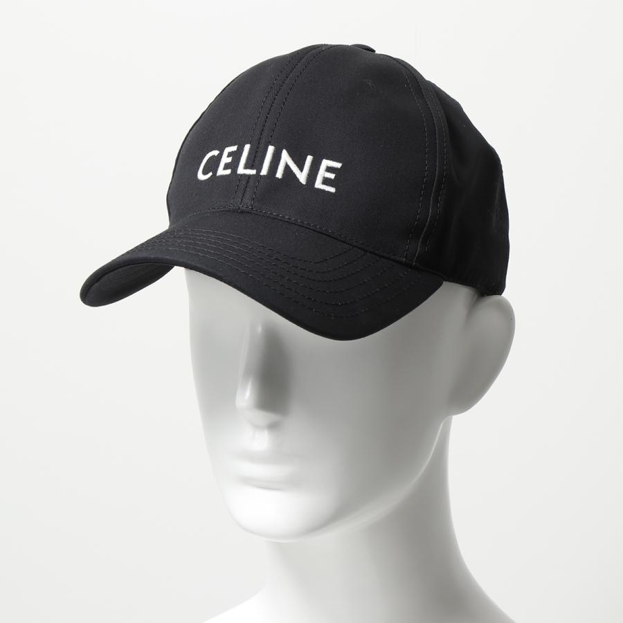 CELINE セリーヌ ベースボールキャップ 2AUS9969P.38NO メンズ コットンギャバジン 帽子 ロゴ刺繍 38NO/BLACK