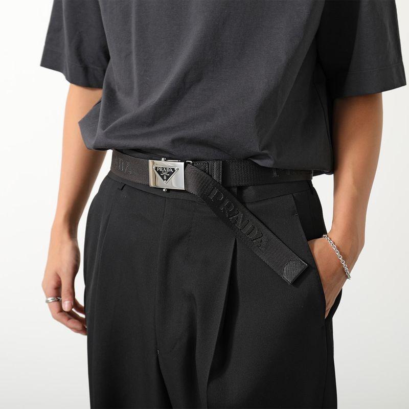 PRADA（プラダ） ベルト 2CN085 2DKF メンズ ロゴ ジャガード