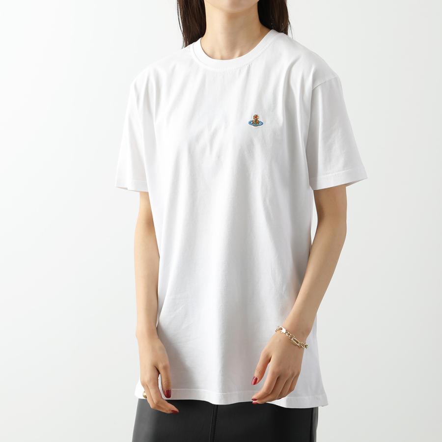 Vivienne Westwood ヴィヴィアンウエストウッド 半袖 Tシャツ 3G010006 J001M レディース クルーネック カットソー コットン オーブ 刺繍 カラー2色｜s-musee｜05
