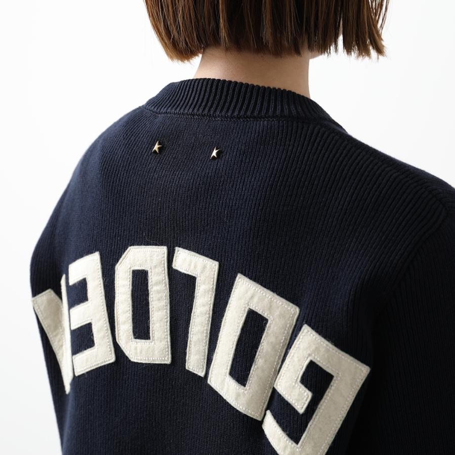 ロビ【GOLDEN /ゴールデングース】 LOGO ニット GOLDEN W S BOYFRIEND KNIT CREW NECK COTTON WITH LOGO（ニット