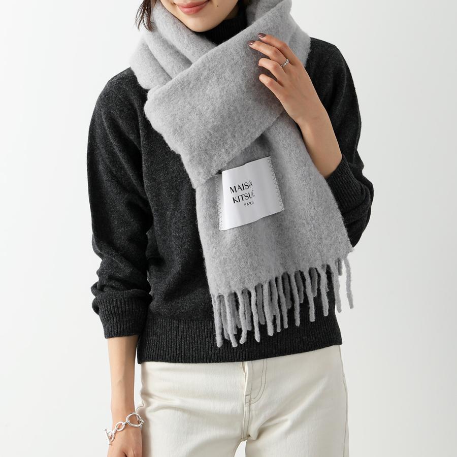 MAISON KITSUNE メゾンキツネ マフラー PLAIN FRINGED SCARF