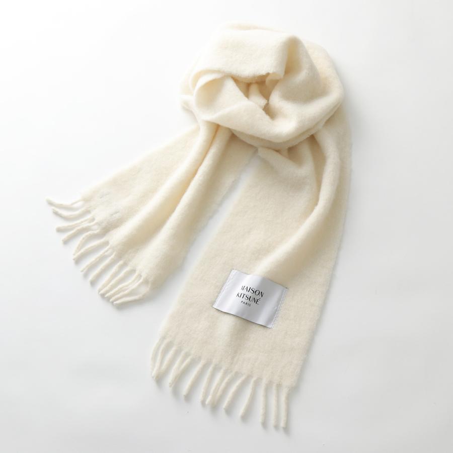 MAISON KITSUNE メゾンキツネ マフラー PLAIN FRINGED SCARF MAISON KITSUNE メゾンキツネ マフラー PLAIN FRINGED SCARF