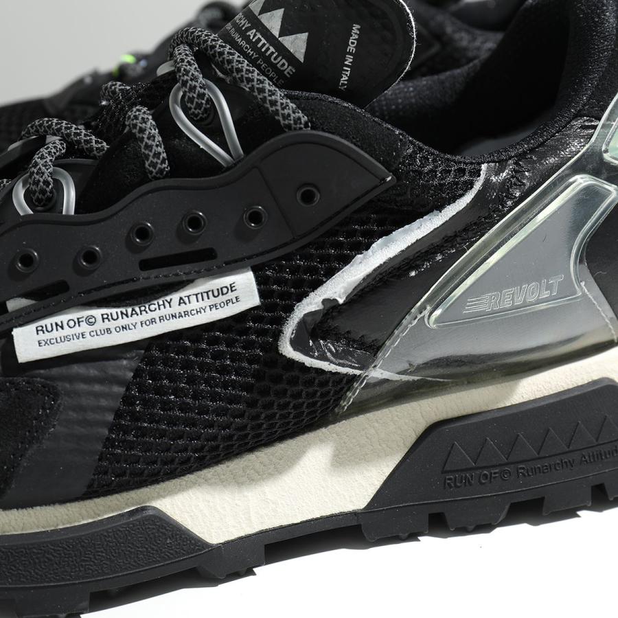 RUN OF（ラン オブ） ラン オブ スニーカー REVOLT BLACK メンズ