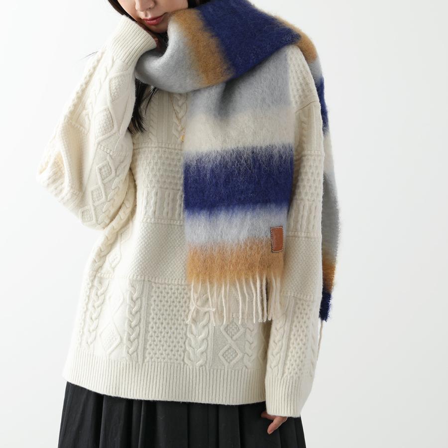 LOEWE ロエベ マフラー STRIPE MOH ストライプ モヘア LOEWE ロエベ マフラー STRIPE MOH ストライプ モヘア