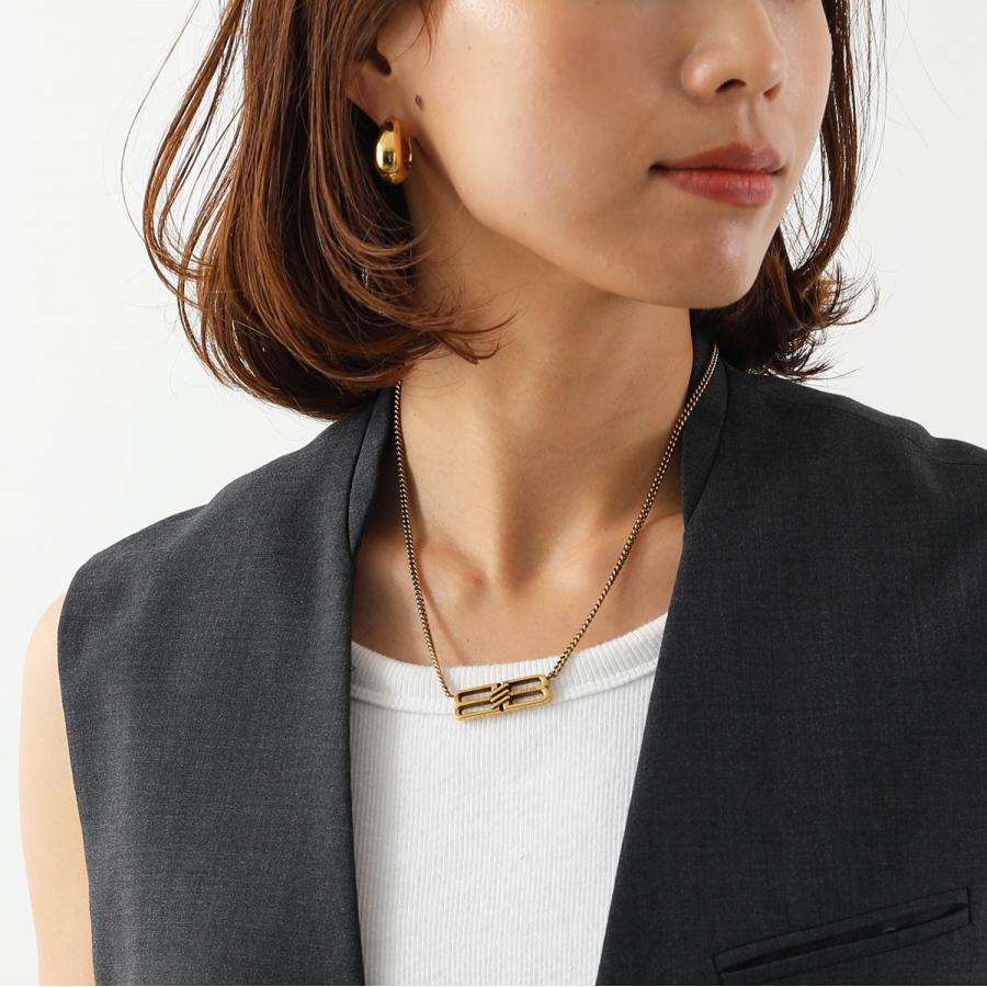 BALENCIAGA バレンシアガ ネックレス BB ICON コイン 696223 BALENCIAGA バレンシアガ ネックレス BB ICON コイン 696223