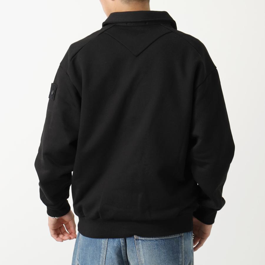 ストーンアイランド フルジップ ジャケット スウェット XL 黒 - 通販