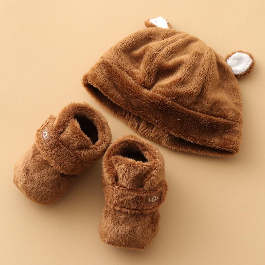 UGG BABY アグ ベビー シューズ ニット帽 ギフト 2点セット UGG BABY アグ ベビー シューズ ニット帽 ギフト 2点セット
