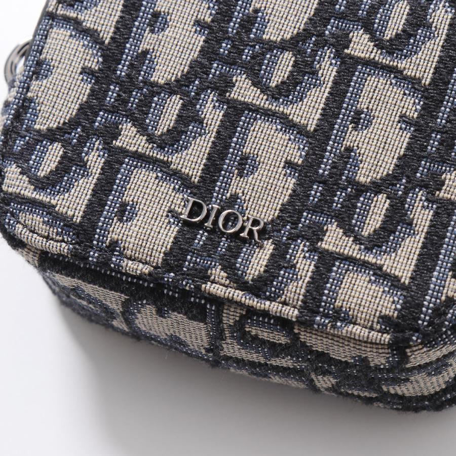 Dior ディオール ポーチ OBLIQUE 2ESBC269YSE メンズ オブリーク D-TOUCH バーティカル NANOポーチ ジャカード  ロゴ 鞄 H05E NAVY