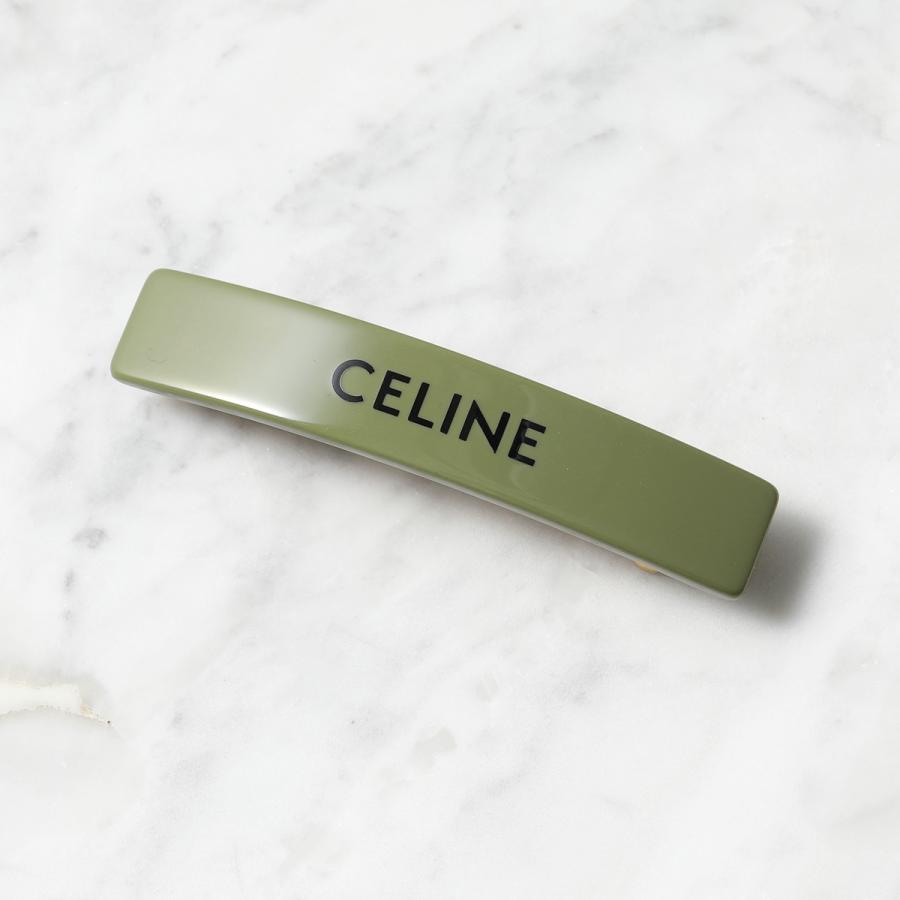 CELINE セリーヌ ヘアクリップ 46Z156CTS レディース ヘアピン ロゴ アセテート ヘアアクセサリー バレッタ カラー2色