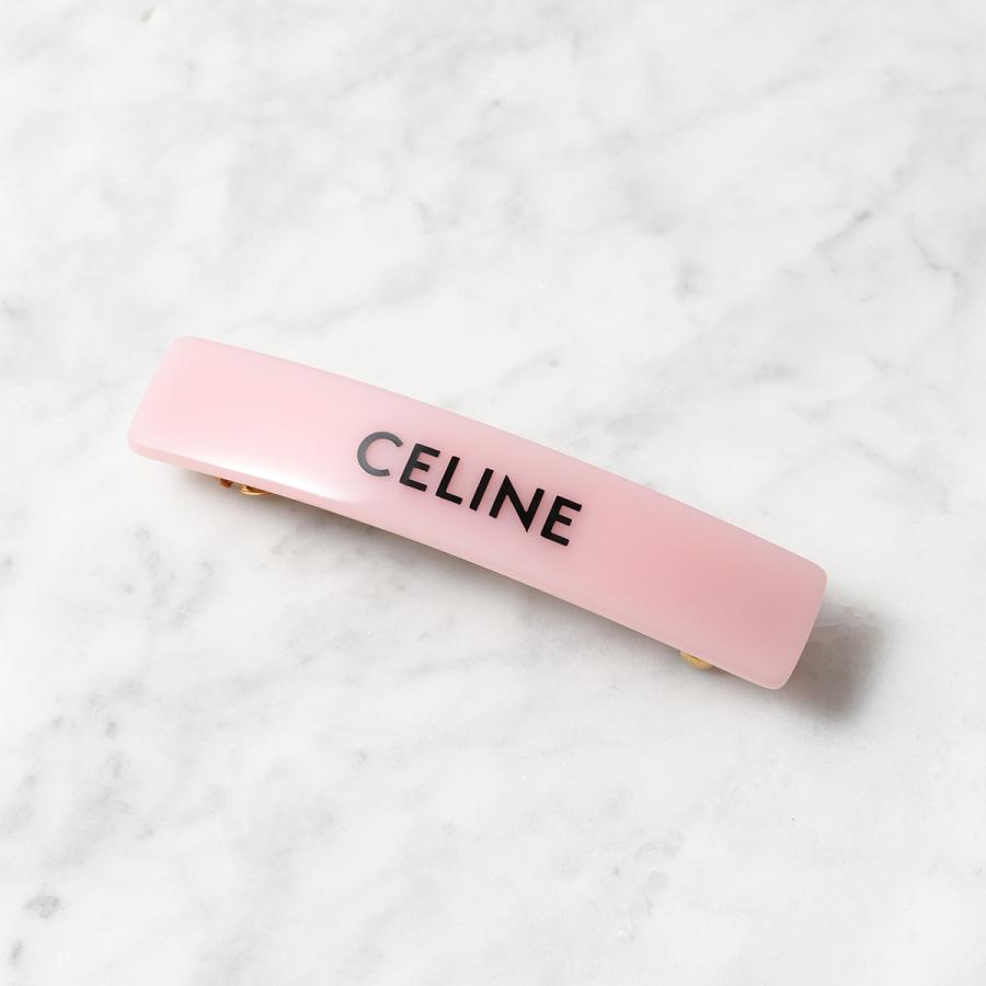 CELINE セリーヌ ヘアクリップ 46Z156CTS レディース ヘアピン ロゴ アセテート ヘアアクセサリー バレッタ カラー2色