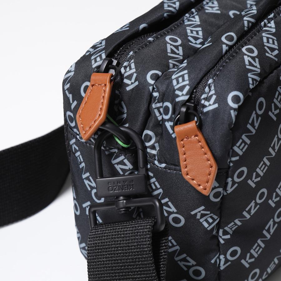 KENZO キャンバス×レザー クロスボディ ショルダーバック 【公式通販】