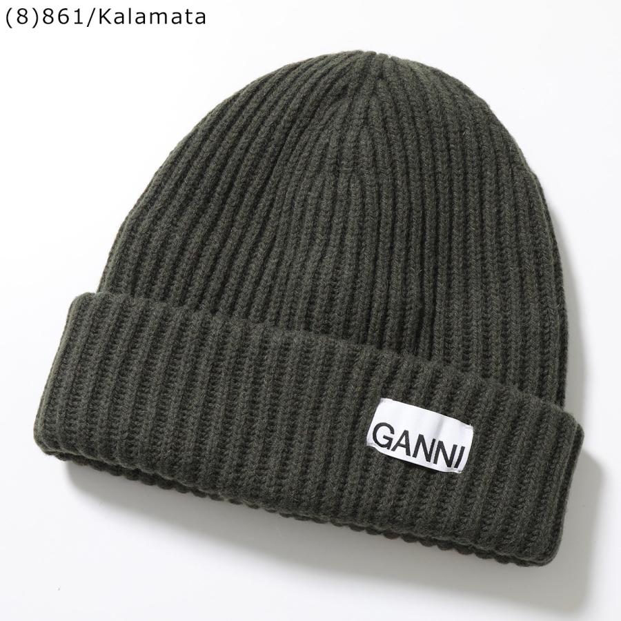 GANNI（ガニー） ニット帽 Structured Rib Beanie A4429 A6051 A6207