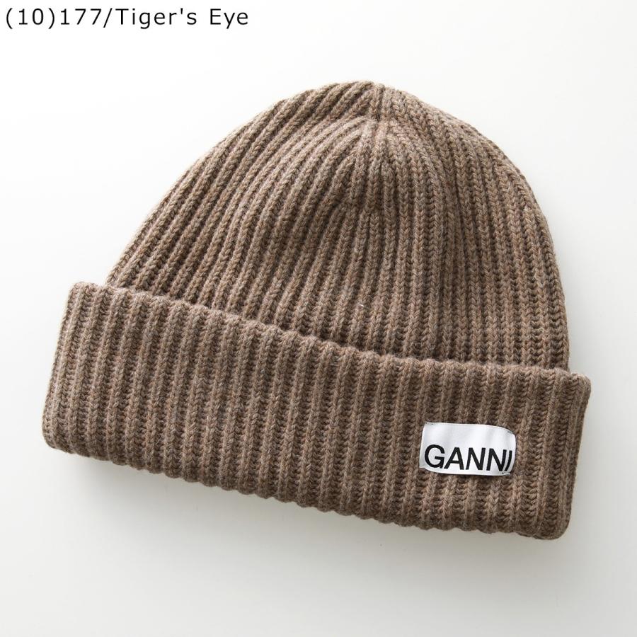 GANNI（ガニー） ニット帽 Structured Rib Beanie A4429 A6051 A6207